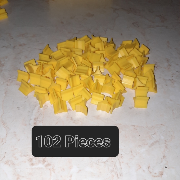 Castle Risk Vintage Game Replacement Pieces YELLOW - Picture 2 of 5